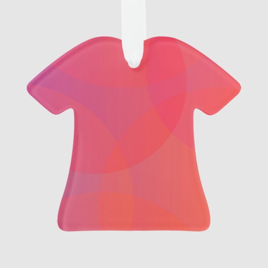 Rosa, orange, modern, einfach, cool, trendig ornament (Rückseite)