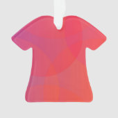 Rosa, orange, modern, einfach, cool, trendig ornament (Vorderseite)