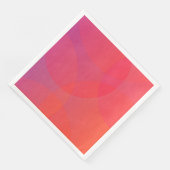 Rosa, orange, modern, einfach, cool, trendig serviette (Ecke)