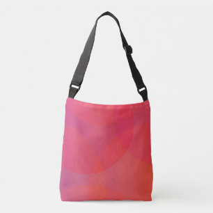 Rosa, orange, modern, einfach, cool, trendig tragetaschen mit langen trägern