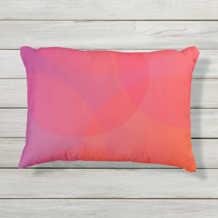 Rosa, orange, moderne, einfache, coole, trendy kissen für draußen