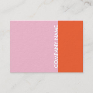Rosa orange modernes visitenkarte