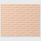 Rosa Orange Muster Regenbogengeschenk Geschenkpapier (Flach)