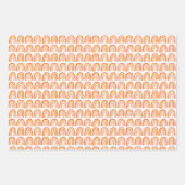 Rosa Orange Muster Regenbogengeschenk Geschenkpapier Set (Vorderseite 2)