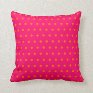 Rosa Orange Polka Dot Pattern Kissen