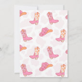 Rosa Orange Retro 1. Rodeo Geburtstag Einladung (Rückseite)