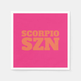 Rosa Orange Scorpio SZN Cool Serviette