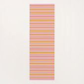 Rosa Orange Streifen A Yogamatte (Rückseite)