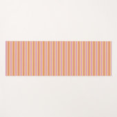 Rosa Orange Streifen A Yogamatte (Vorderseite (Horizontal))