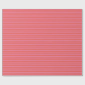 Rosa Orange Streifen Linie Muster Weihnachtsfeiert Geschenkpapier (Flach)