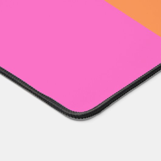 Rosa Orange und blaue, breite horizontale Linien m Schreibtischunterlage (Ecke)