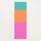Rosa, orange und blaue Streifen mit Minimalistisch Yogamatte (Rückseite)