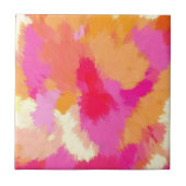 Rosa, orange und gelbe Farben Fliese (Vorderseite)