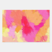 Rosa, orange und gelbe Farben Geschenkpapier Set (Vorderseite 3)