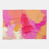 Rosa, orange und gelbe Farben Küchentuch (Horizontal)