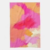 Rosa, orange und gelbe Farben Küchentuch (Vertikal)