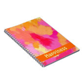 Rosa, orange und gelbe Farben Notizblock (Rechte Seite)