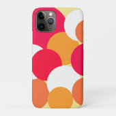 Rosa, orange und gelbe Polka-Punkte Case-Mate iPhone Hülle (Rückseite)