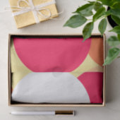 Rosa, orange und gelbe Polka-Punkte Seidenpapier (Geschenk)