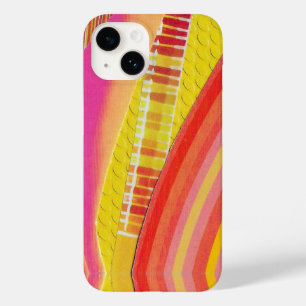 rosa orange und gelbe Wellen Case-Mate iPhone 14 Hülle