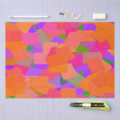 Rosa, orange und Lila Abstrakt Seidenpapier (Handwerk)