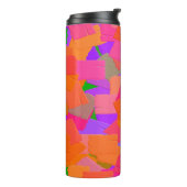 Rosa, orange und Lila Abstrakt Thermosbecher (Nach links gedreht)