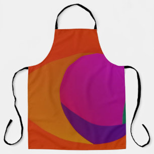 Rosa, orange und lila abstrakte Kunst Schürze