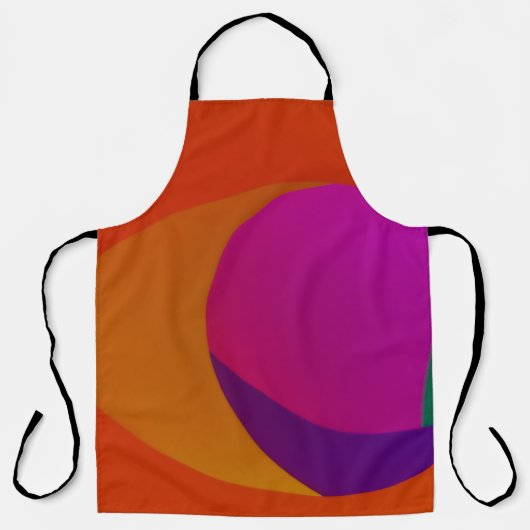 Rosa, orange und lila abstrakte Kunst Schürze (Vorderseite)