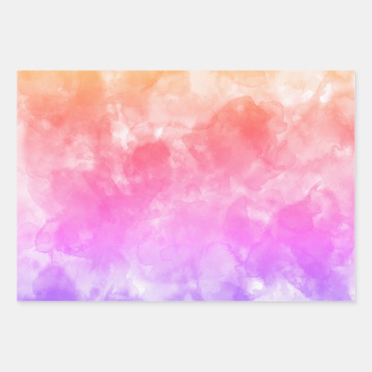 Rosa Orange und Lila Geschenkpapier Set (Vorderseite 3)