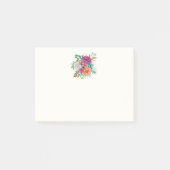 Rosa, Orange und Weiße Rosen Blumenstrauß Post-it Klebezettel (Vorderseite)