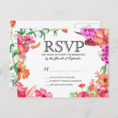 Rosa Orange Watercolor Garden UAWG Postkarten (Vorne/Hinten)