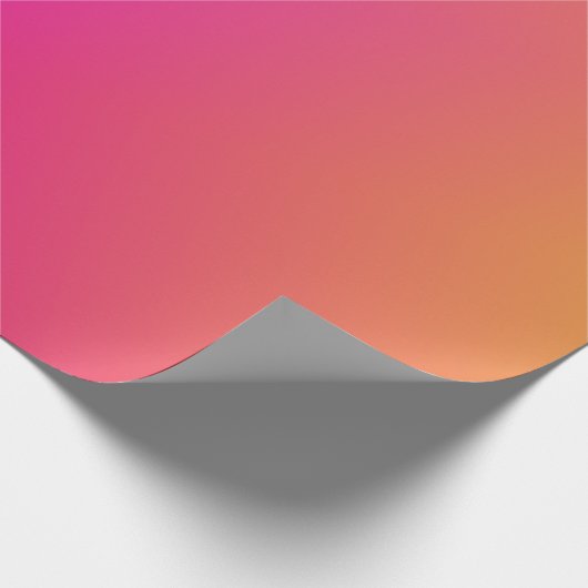 Rosa Orange Yellow Ombre Geschenkpapier (Ecke)