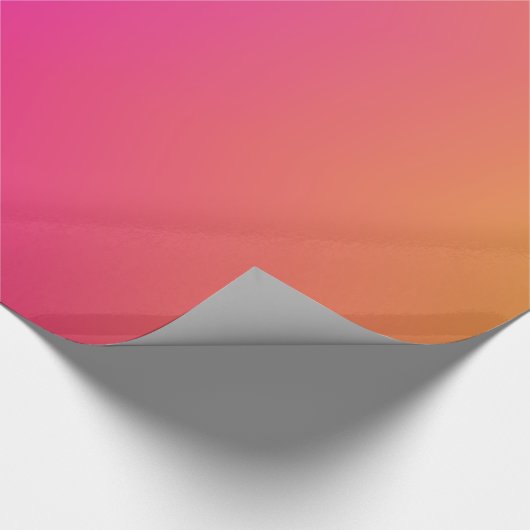 Rosa Orange Yellow Ombre Geschenkpapier (Ecke)