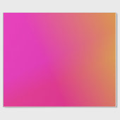 Rosa Orange Yellow Ombre Geschenkpapier (Flach)