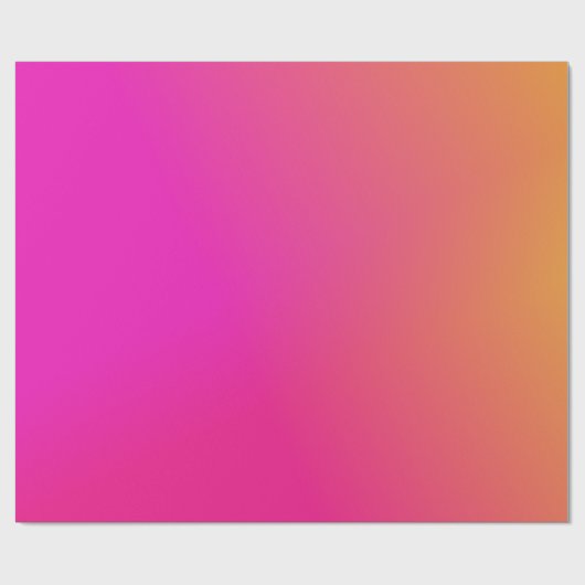 Rosa Orange Yellow Ombre Geschenkpapier (Flach)