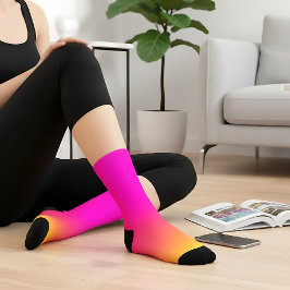 Rosa Orange Yellow Ombre Socken