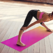 Rosa Orange Yellow Ombre Yogamatte