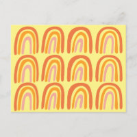 Rosa Orange Yellow Sweet Rainbow Pattern
