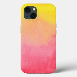 Rosa Orange Yellow Watercolor Ombre Case-Mate iPhone Hülle