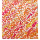 Rosa orange Zeichenstift färbt Spaß Duschvorhang (Vorderseite)