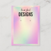 Rosa orangefarbene Anzeigetafel für die Orangefarb Visitenkarte (Vorderseite)