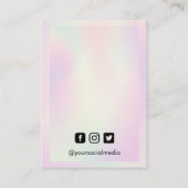 Rosa orangefarbene Anzeigetafel für die Orangefarb Visitenkarte (Rückseite)