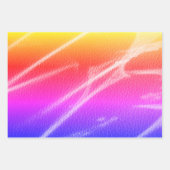 Rosa orangefarbene, fette, moderne Linien streuen Geschenkpapier Set (Vorderseite)