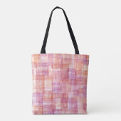 Rosa Orangefarbene Leinwand Textur Lesben Prix Tasche (Rückseite)