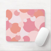Rosa-orangefarbene Moleküle Mousepad (Mit Mouse)