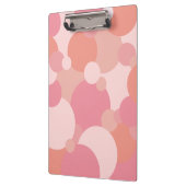 Rosa-orangefarbene Moleküle Zwischenablage Klemmbrett (Links)