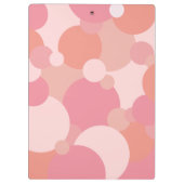 Rosa-orangefarbene Moleküle Zwischenablage Klemmbrett (Rückseite)