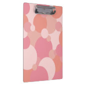 Rosa-orangefarbene Moleküle Zwischenablage Klemmbrett (Rechts)