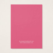 Rosa Orangefarbene Orangenhintergrundkarten (Rückseite)