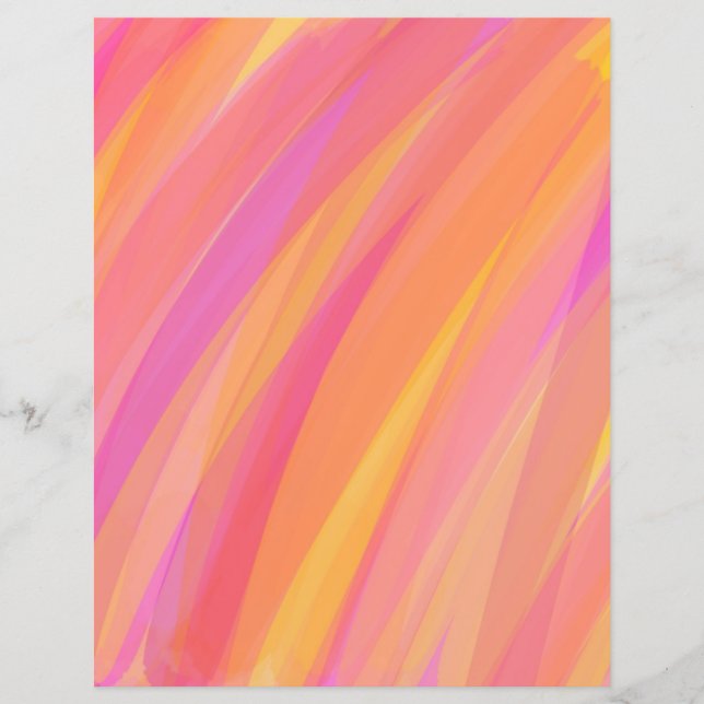 Rosa, orangefarbene und gelbe Krabbenpapiere (Vorderseite)